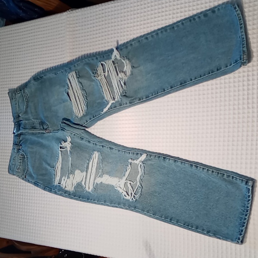 Cello Distressed Dad Jean Size 3 Button Fly 5 Pocket Medium Wash